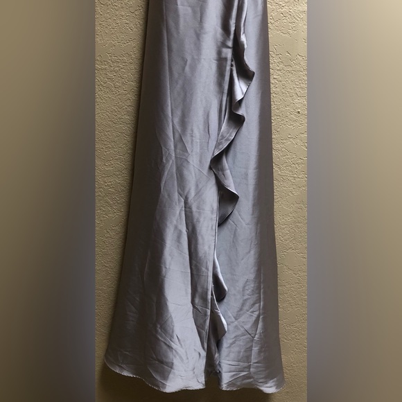 Fame & Partners 100% Silk Kira Grey Dress in Sz. 4 - Picture 10 of 10